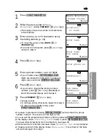 Preview for 39 page of Panasonic KX-TG2563B Operating Instructions Manual