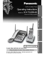 Panasonic KX-TG2564S Operating Instructions Manual preview