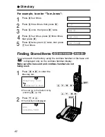 Preview for 42 page of Panasonic KX-TG2564S Operating Instructions Manual