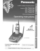 Предварительный просмотр 1 страницы Panasonic KX-TG2570 User Manual