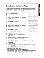 Предварительный просмотр 27 страницы Panasonic KX-TG2570 User Manual