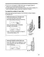 Предварительный просмотр 33 страницы Panasonic KX-TG2570 User Manual