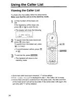 Предварительный просмотр 34 страницы Panasonic KX-TG2570 User Manual