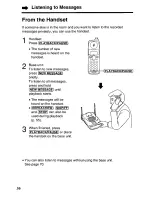 Предварительный просмотр 56 страницы Panasonic KX-TG2570 User Manual