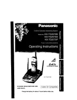 Предварительный просмотр 1 страницы Panasonic KX-TG2570F Operating Instructions Manual