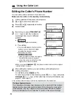 Предварительный просмотр 36 страницы Panasonic KX-TG2581ALS, KX-TG2581NZS Operating Instructions Manual