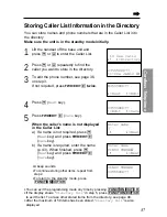 Предварительный просмотр 37 страницы Panasonic KX-TG2581ALS, KX-TG2581NZS Operating Instructions Manual