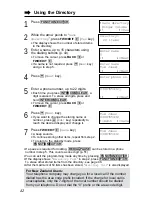 Предварительный просмотр 42 страницы Panasonic KX-TG2581ALS, KX-TG2581NZS Operating Instructions Manual