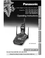 Panasonic KX-TG2583ALB Operating Instructions Manual preview