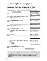 Предварительный просмотр 22 страницы Panasonic KX-TG2583ALB Operating Instructions Manual