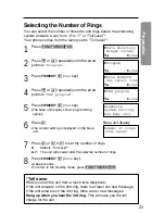 Предварительный просмотр 23 страницы Panasonic KX-TG2583ALB Operating Instructions Manual