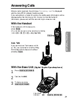 Предварительный просмотр 29 страницы Panasonic KX-TG2583ALB Operating Instructions Manual