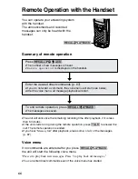 Предварительный просмотр 66 страницы Panasonic KX-TG2583ALB Operating Instructions Manual