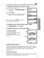 Preview for 27 page of Panasonic KX-TG2583CB Operating Instructions Manual