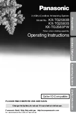 Preview for 1 page of Panasonic KX-TG2583PW Operating Instructions Manual