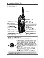 Preview for 8 page of Panasonic KX-TG2584 Operating Instructions Manual