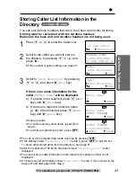 Preview for 41 page of Panasonic KX-TG2584 Operating Instructions Manual