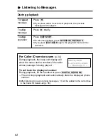 Preview for 64 page of Panasonic KX-TG2584 Operating Instructions Manual