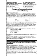 Preview for 93 page of Panasonic KX-TG2584 Operating Instructions Manual