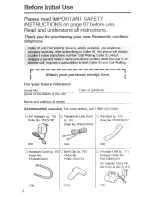 Preview for 2 page of Panasonic KX-TG2584S Operating Instructions Manual