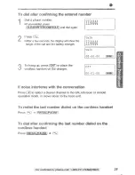 Preview for 29 page of Panasonic KX-TG2584S Operating Instructions Manual