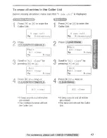 Preview for 43 page of Panasonic KX-TG2584S Operating Instructions Manual