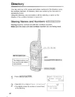 Preview for 44 page of Panasonic KX-TG2584S Operating Instructions Manual