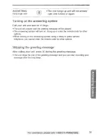 Preview for 71 page of Panasonic KX-TG2584S Operating Instructions Manual