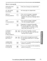 Preview for 73 page of Panasonic KX-TG2584S Operating Instructions Manual