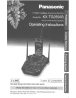 Panasonic KX-TG2593B Operating Instructions Manual предпросмотр