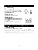 Предварительный просмотр 54 страницы Panasonic KX-TG2620 Operating Instructions Manual