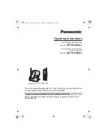 Panasonic KX-TG2621AL Operating Instructions Manual preview