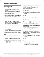 Preview for 18 page of Panasonic KX-TG2622 Operating Instructions Manual