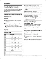 Preview for 22 page of Panasonic KX-TG2622 Operating Instructions Manual