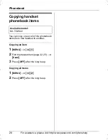 Preview for 24 page of Panasonic KX-TG2622 Operating Instructions Manual