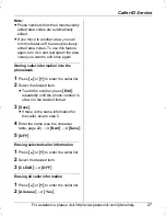 Preview for 27 page of Panasonic KX-TG2622 Operating Instructions Manual