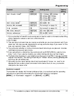 Preview for 31 page of Panasonic KX-TG2622 Operating Instructions Manual