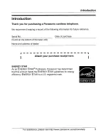 Предварительный просмотр 3 страницы Panasonic KX-TG2631 Operating Instructions Manual