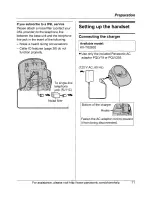 Предварительный просмотр 11 страницы Panasonic KX-TG2631 Operating Instructions Manual