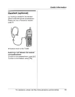 Предварительный просмотр 45 страницы Panasonic KX-TG2631 Operating Instructions Manual