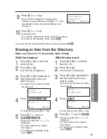 Preview for 43 page of Panasonic KX-TG2650CN Operating Instructions Manual