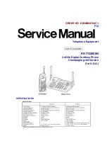 Предварительный просмотр 1 страницы Panasonic KX-TG2650N Service Manual