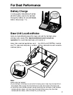 Предварительный просмотр 3 страницы Panasonic KX-TG2670N - 2.4 GHz DSS Cordless Speakerphone Operating Instructions Manual