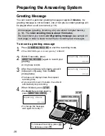 Предварительный просмотр 18 страницы Panasonic KX-TG2670N - 2.4 GHz DSS Cordless Speakerphone Operating Instructions Manual