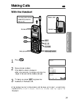 Предварительный просмотр 25 страницы Panasonic KX-TG2670N - 2.4 GHz DSS Cordless Speakerphone Operating Instructions Manual