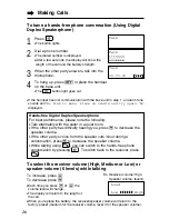 Предварительный просмотр 26 страницы Panasonic KX-TG2670N - 2.4 GHz DSS Cordless Speakerphone Operating Instructions Manual