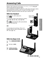 Предварительный просмотр 31 страницы Panasonic KX-TG2670N - 2.4 GHz DSS Cordless Speakerphone Operating Instructions Manual