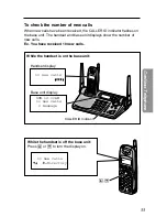 Предварительный просмотр 33 страницы Panasonic KX-TG2670N - 2.4 GHz DSS Cordless Speakerphone Operating Instructions Manual