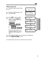 Предварительный просмотр 37 страницы Panasonic KX-TG2670N - 2.4 GHz DSS Cordless Speakerphone Operating Instructions Manual