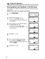 Предварительный просмотр 42 страницы Panasonic KX-TG2670N - 2.4 GHz DSS Cordless Speakerphone Operating Instructions Manual